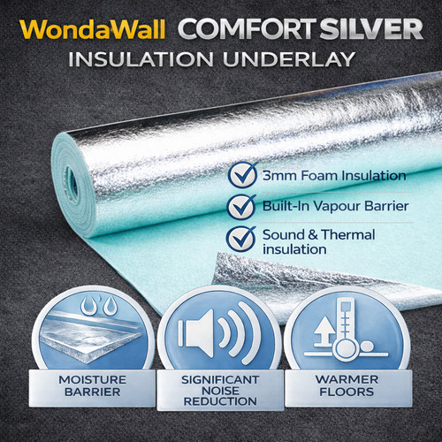 Comfort silver 3mm flooring - silver,