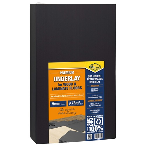 Vitrex xps underlay 5mm thick - underlay,